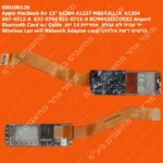 Apple MacBook Air 13 A1304 A1237 MB543LL/A A1304 607-4512-A 632-0764 821-0711-A BCM94321COEX2 Airport Bluetooth Card w/ Cable יד שניה לא נבדק אחריות 14 יום Wireless Lan wifi Network Adapter card כרטיס רשת אלחוטי