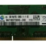 זיכרון למחשב נייד M471B5773DH0-CK0 Samsung 2GB PC3-12800 DDR3-1600MHz non-ECC Unbuffered CL11 204-Pin SoDimm Single Rank Memory Module
